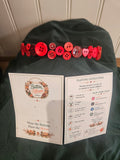 Red recycled button headband